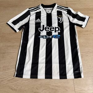 Adidas Juventus Black and White Striped Jersey
